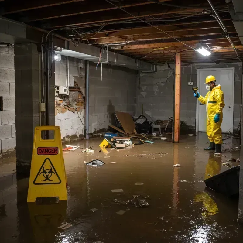 Flooded Basement Electrical Hazard in Lexington-Fayette, KY Property